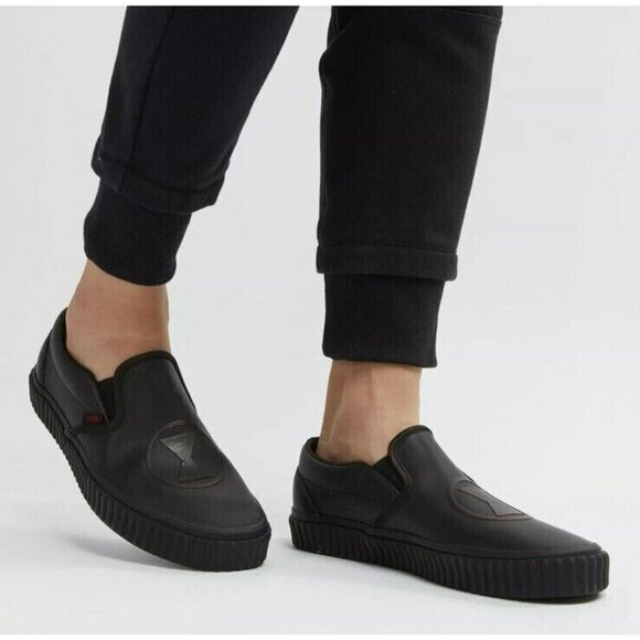 Vans Other - Vans x Marvel Shoes Mens Sz 7 Black Slip On Classic Cushioned Insole Logo Detail